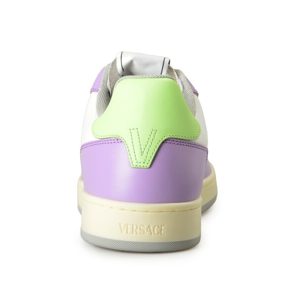 Versace Women's Medusa Logo Multi-Color Leather Sneakers Shoes US 7 IT 37 - Picture 3 of 8